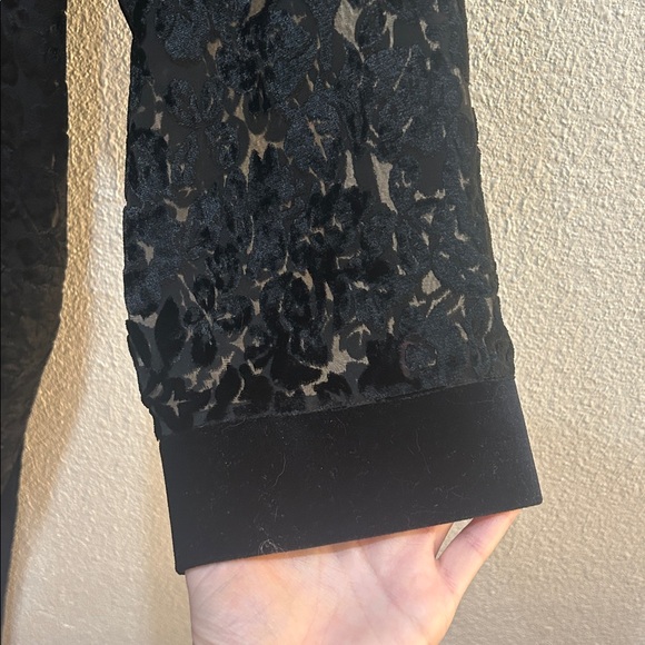 Vintage 90s Victoria's Secret Gold Label Velvet Sleep Dress and Robe Set - Picture 12 of 16